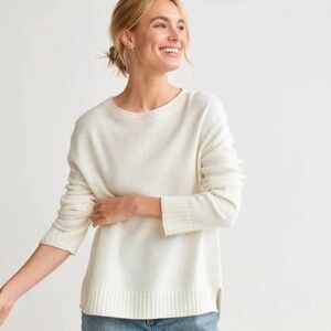 Jenni Kayne Everyday Sweater in Ivory Sz M